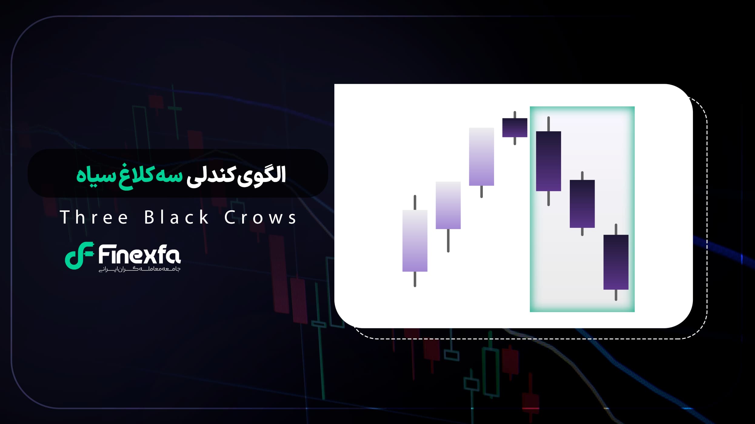 الگوی شمعی سه کلاغ سیاه (Three Black Crows) / راهنمای کامل ترید